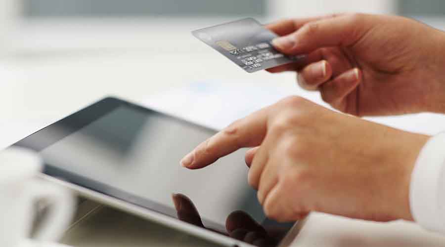Online purchase by credit card