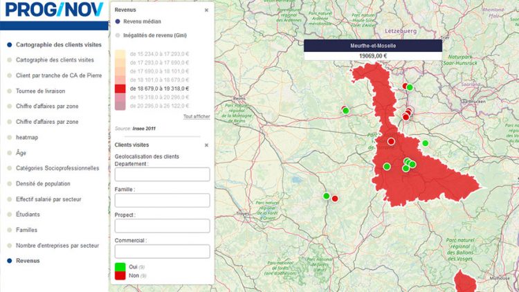 Application cartographie