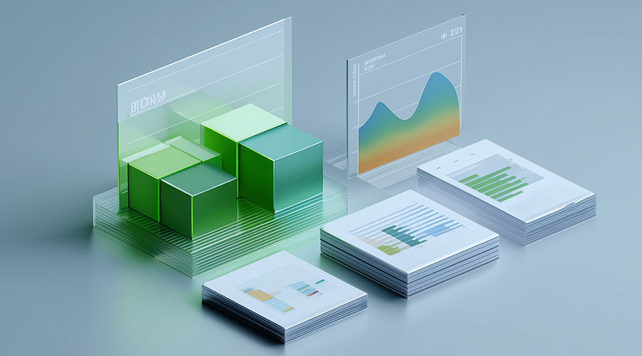 Générée par IA, tableaux et graphiques en 3 dimensions