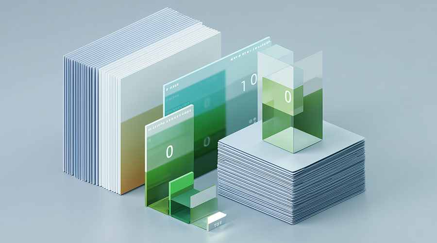 Image générée par IA représentant des fichiers et données structurées