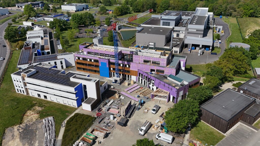 Vue aérienne des travaux chez Proginov - Avril 2026