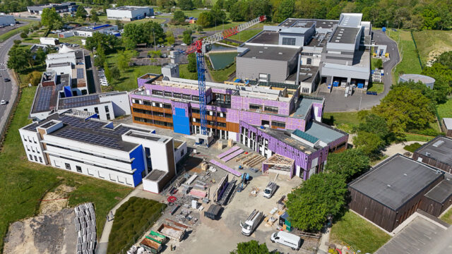 Vue aérienne des travaux chez Proginov - Avril 2026 - © Proginov