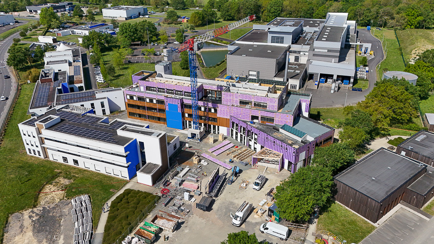 Vue aérienne des travaux chez Proginov - Avril 2026 - © Proginov