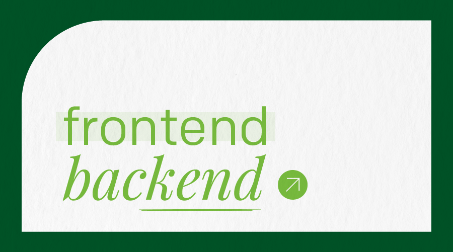 Frontend et backend
