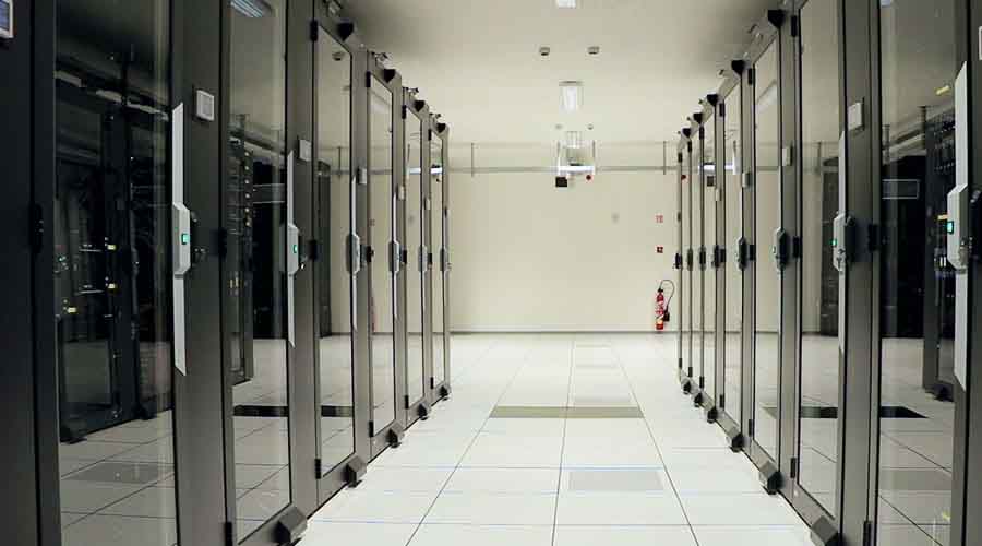 Salle des serveurs du datacenter Proginov